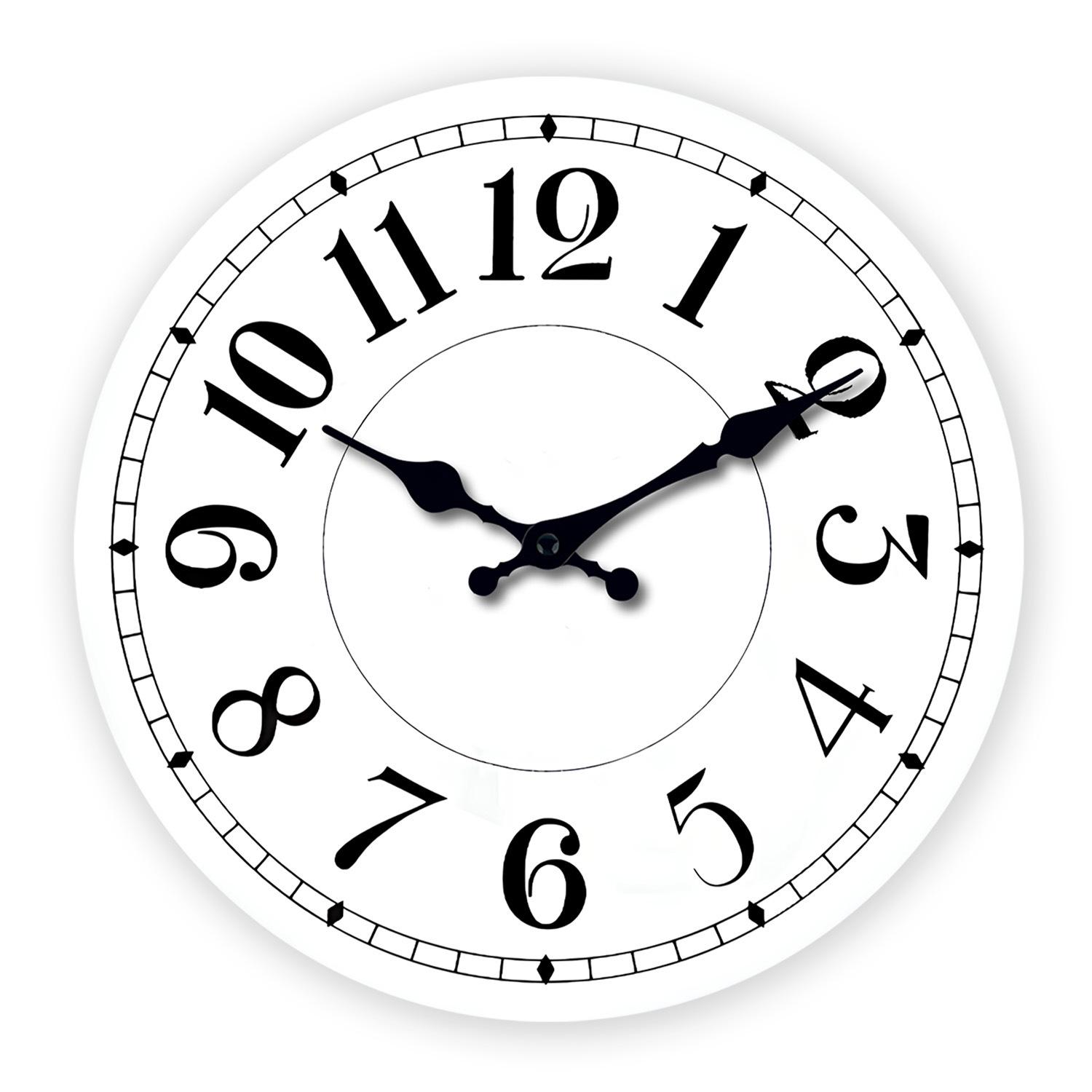 10  Ретро Религиозные Минималистичные Деревянные Настенные Часы МДФ Бесшумные Декоративные Часы