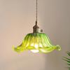Lustre Nórdico de Vidro Verde para Casa, Bar, Café ou Varanda