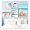 Flamingo Wall Art Canvas Painting Nordic Posters And Prints Pictures For Living Room Tropical Sea Beach Starfish Surfboard