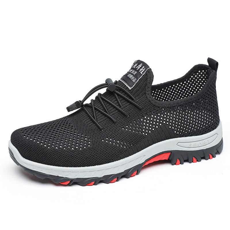 Summer Breathable Fly-woven Men's Shoes Non-slip and Wear-resistant Casual Sports Shoes Walking Running Shoes