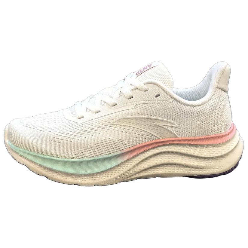 

Anta Light Cloud 2 Comfortable Shock Absorption Breathable Low Top Casual Running Shoes Women sneaker Paper-White 122535509R-3 39