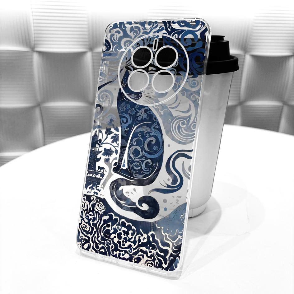 For Huawei Mate 50 Case Mate 50 Pro Cover Popular Butterfly Flower Soft Clear Silicone Phone Covers For Huawei Mate50 50E Fundas