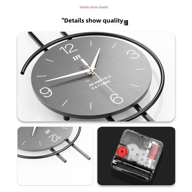 Modern Silent Wall Clock for Living Room or Restaurant Decoration