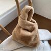 Fashion Soft Plush Bags for Women Fluffy Velvet Lady Handbags Small Tote Female Winter Purses Warm Fluffy Handbag
