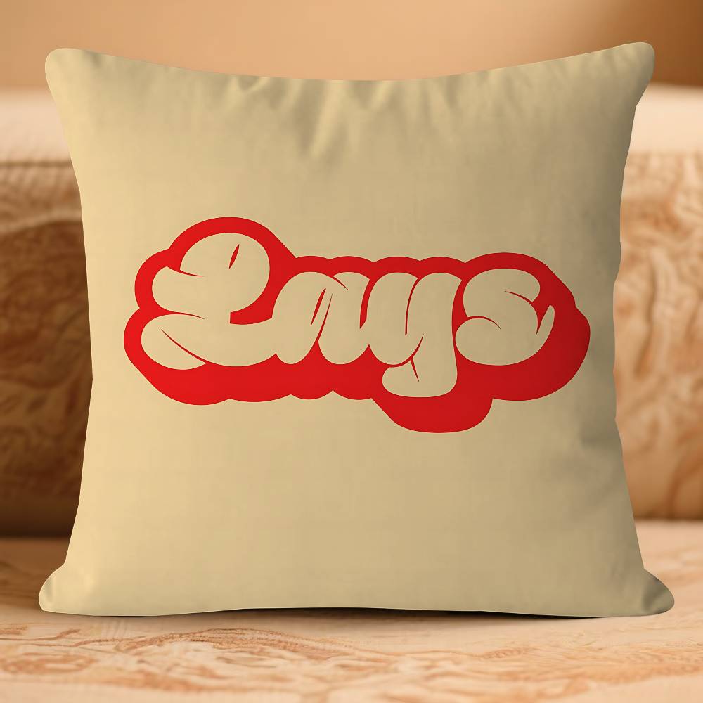 L-lays Anime Logo Pillow Anime Pillow Sofa Bed Head Pillow Cover Cushion Cover 45x45 Cm Fashion