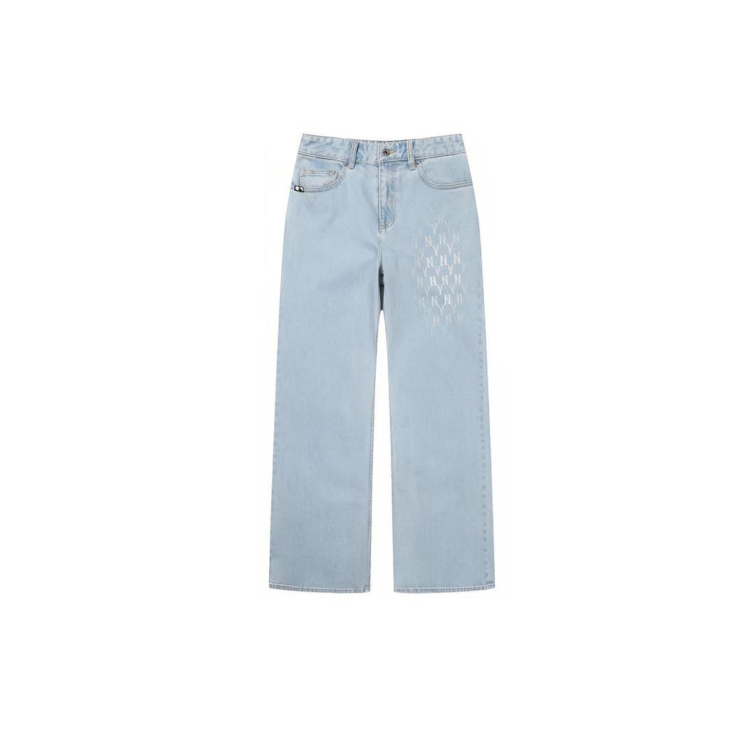 New MLB New York Yankees MLB Monogram Jeans Women's Blue 31DPW2111-50U