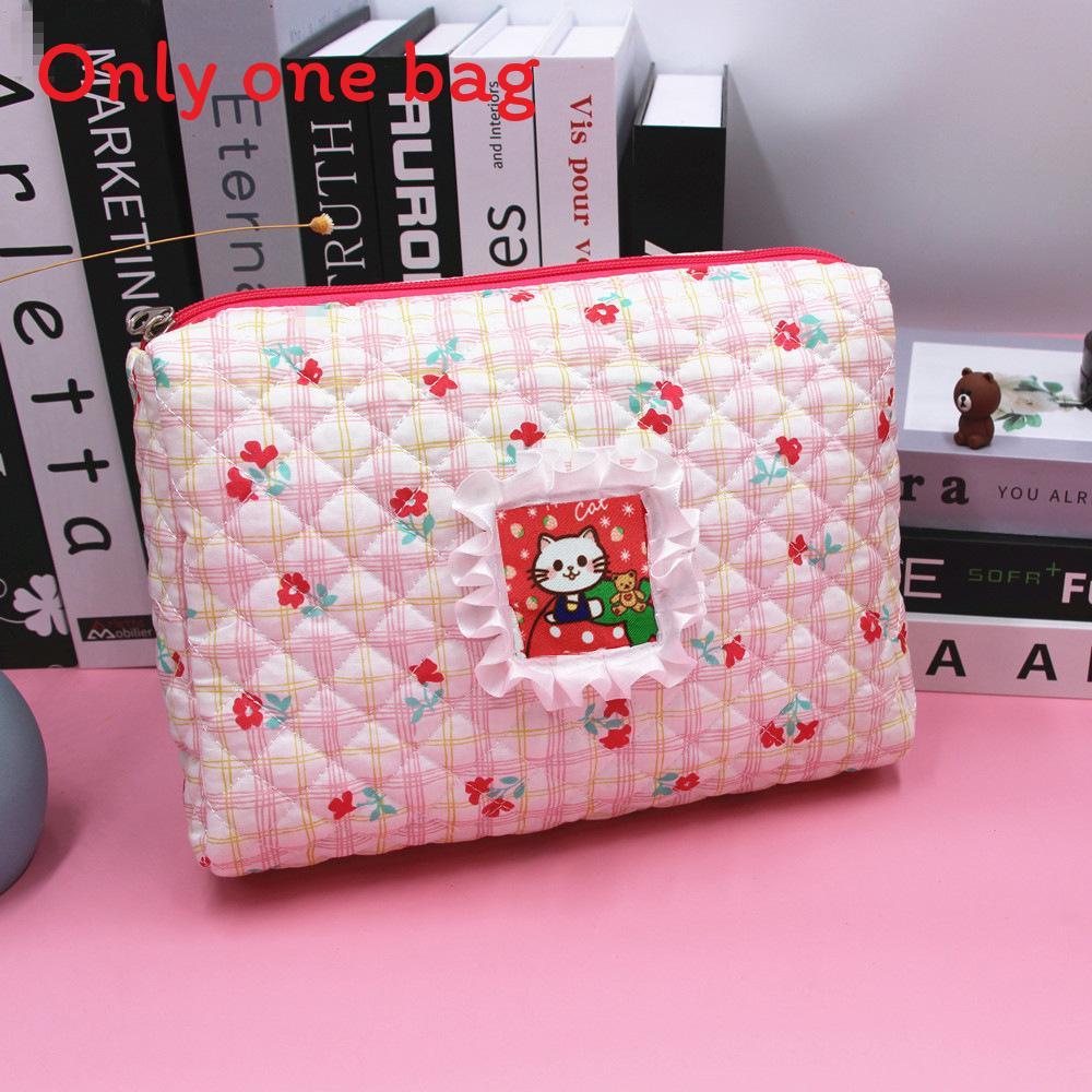 Cat Makeup Bag With Large Capacity Portable Travel Cosmetic Organizer For Girls And Women