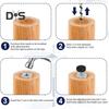 12Pcs Universal Furniture Leveling Feet with T-Nuts Strong Load-bearing Thread Adjustable Levelers Cabinet Chair Table Feet