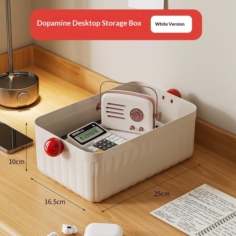 Dopamine Ball Storage Box Multi Functional Office Desk Storage Basket Stationery And Miscellaneous Sorting Desktop Storage Box