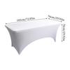 Stretch Spandex Table Covers For 6 Foot Tables - 6 Ft Universal Rectangular Fitted Tablecloth Protector