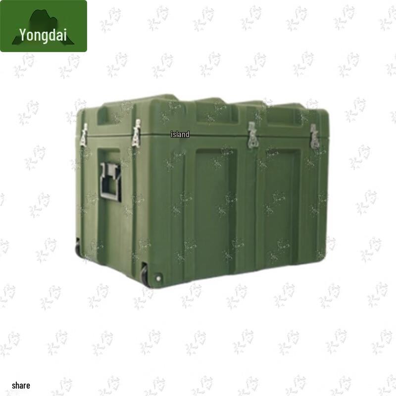 Yongdai Military Green Wheeled Rotomolded Storage Box