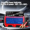 Full Intelligent Intelligent Pulse Repair Lead-Acid Battery Charger Car Motorcycle Battery 6V/12V 1.5A Multiple Protection Full Charge Self-stop