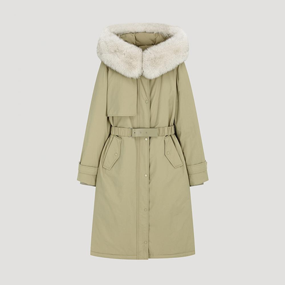 

She S miSS Fox Fur Duck Down Long Padded Jumper SSdjpo42070 Be beige/66