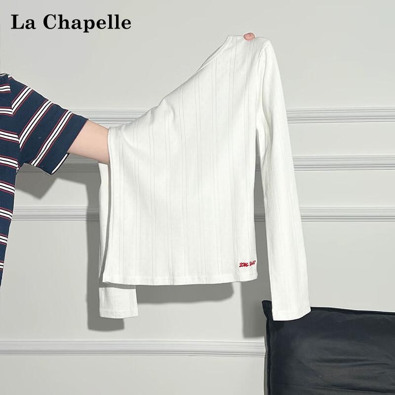 La Chapelle Women's Long-Sleeve Slim-Fit Crewneck Knit Base Layer