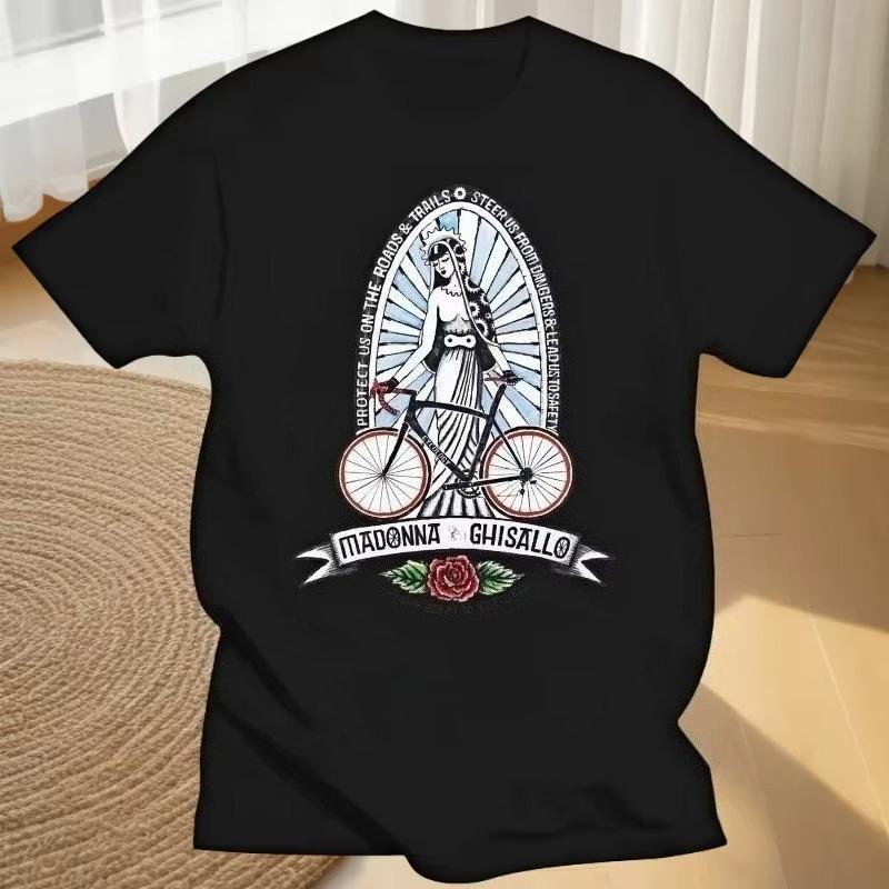 

2025 Autumn and Winter New Funny Cycling Printed Cotton T-Shirt 2025 Upgraded Fabric Soft Skin-Friendly Men s Women s Clothing S