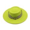 European, American Autumn and Winter Woolen Top Hat Cm Retro British Temperament Big Eaves Jazz Hat Women Felt Hat Korean Street Shot