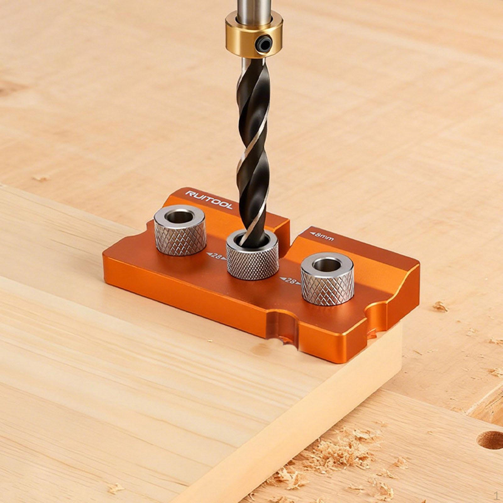 

Dowelling Jig Carpentry Tool Multipurpose Spare Parts Premium Accessories Easily Install Woodworking