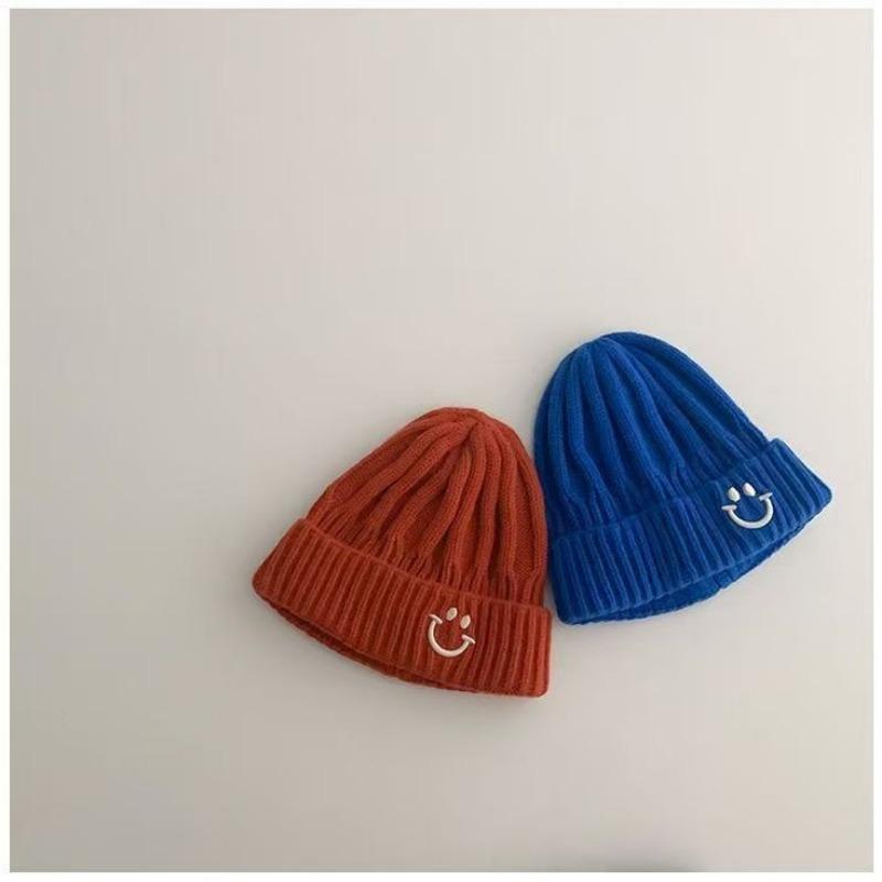 Baby Wool Hat Autumn and Winter Knitted Warm Baby Hat Versatile Boys and Girls Pullover Hat