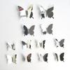 12Pcs/lot 3D Butterfly Mirror Wall Sticker Decal Wall Art Removable Wedding Decoration Kids Room Decoration Sticker