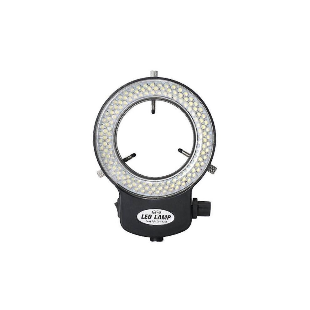 Microscope Light- Ring Light Adjustable 144 Lamp Beads LED Light Source Industrial Microscope Ring Illuminator -EU Plug