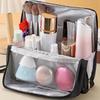 Portable Stand-Up Makeup Brush Holder Standing Makeup Bag Large Capacity Oxford Cloth Simple Stationery Organizer Student