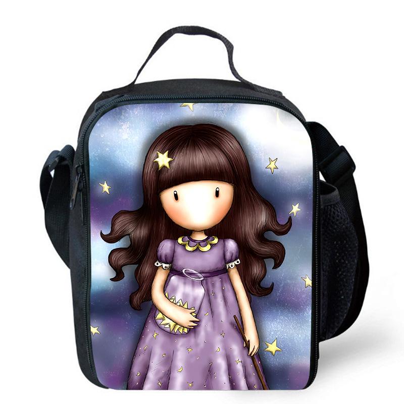 Gorjuss santoro peripheral animation backpack men and women pencil bag meal bag satchel