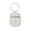 Portable Diamond Pills Case Keychain Waterproof Pills Container Small Box Pendant for Travel and Outdoor Activities