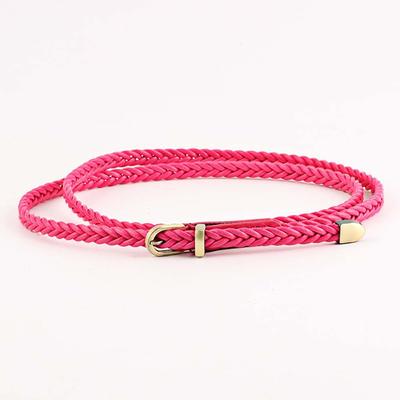 Wild Decoration Girls Casual Female Braided Belts Pin Buckle Waistband Waist Belt