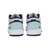 Jordan Air Jordan 1 Singing At Dusk Milk Green Abrasion Resistant Low top Vintage Basketball Shoes Men's Black White 553558-131(Team85-)