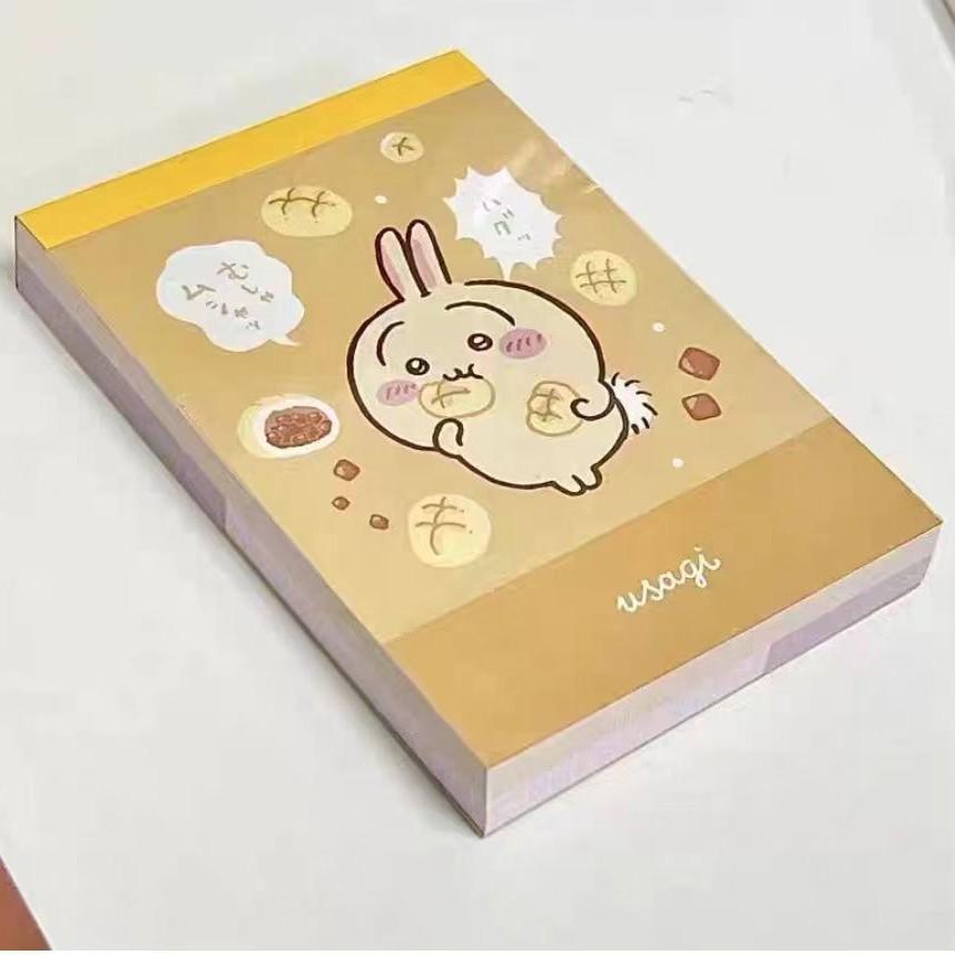 Anime Chiikawa Sticky Notes Scratch Pad Cartoon Coloring Page Usagi Cute Tearable Kawaii Lovely Portable Send To Friends
