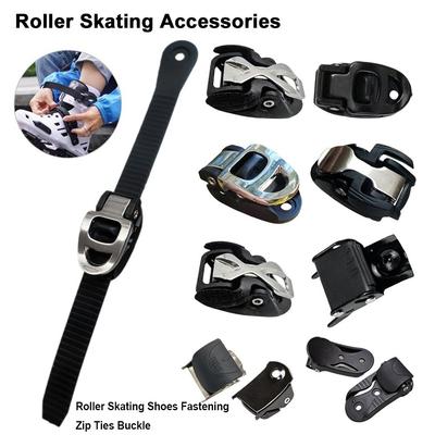 Zinc Alloy Zip Ties Buckle Fine-tuning Reusable Grip Lock Roller Skating Shoes Fastening