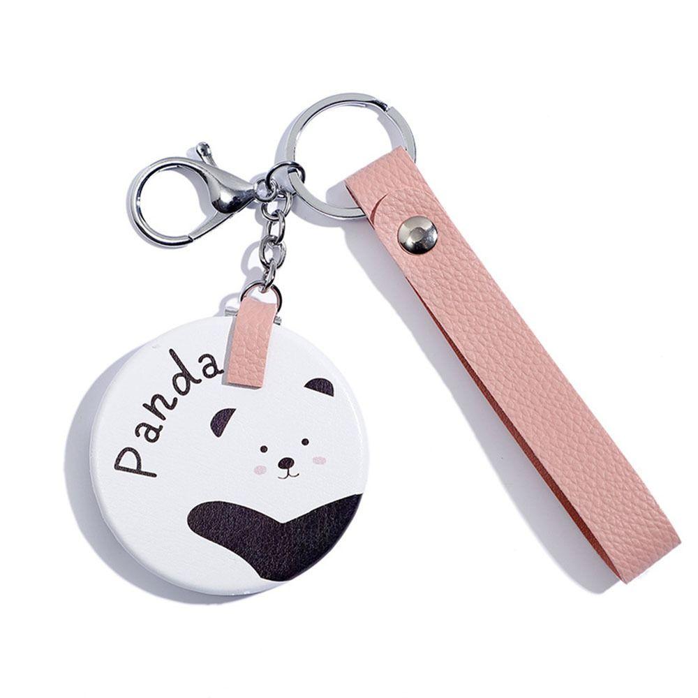 

Складное зеркало для макияжа из искусственной кожи, маленькое двухстороннее зеркало для путешествий