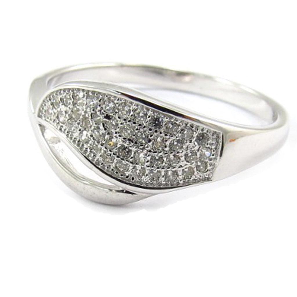 White 'Goddess' Silver Ring