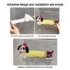 Acrylic Plug Card Slot Storage Hook 3 Hooks Dopamine Dachshund Toothbrush Holder Easy To Install Multi-purpose Door Hanger Hook