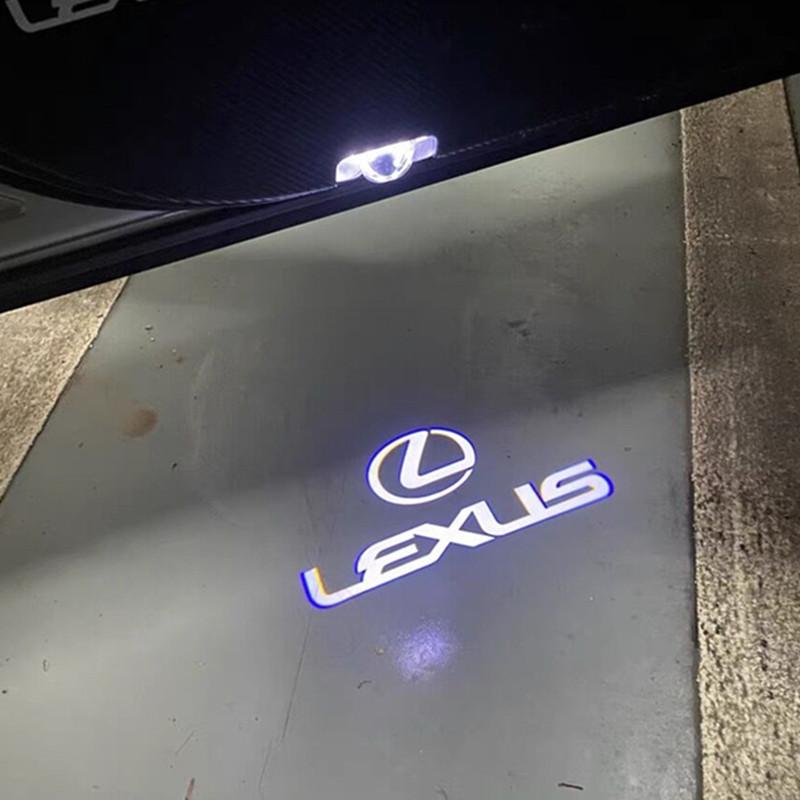 LED Car Door Welcome Projector Ghost Shadow Light Accessories For Lexus RX ES GX LS LX IS GS RC UX Series ES200 ES250 ES260 300