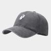 New ghost embroidery washed baseball cap men's and women's outdoor sunshade sunscreen cap fashionable personalized cap