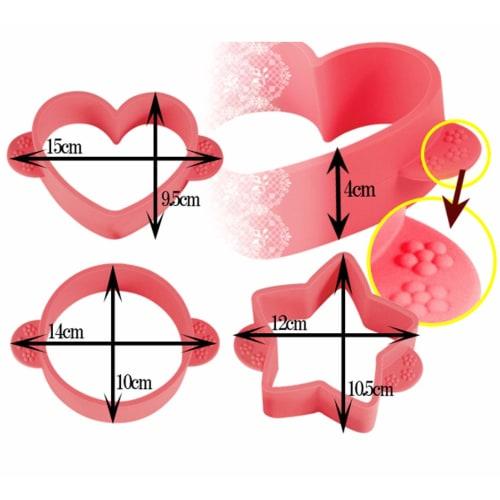 Ernest Silicone Pancake Mold (Circle) Thick, 3 Types, for Fluffy Pancakes, A-75853, a Brand Favoured by Major Restaurants