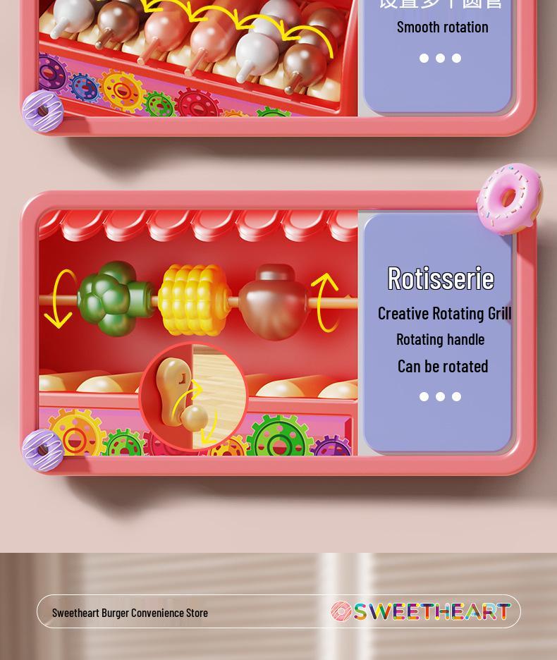Kids' Play Kitchen Supermarket Cash Register Toy