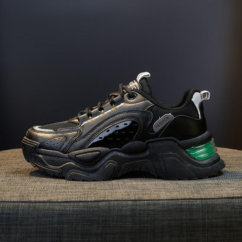 

Модные Новые Изысканные Женские Кроссовки Сетчатые Дышащие Повседневные Кеды на Увеличенной Высоте и Толстой Подошве Спортивные Беговые Кроссовки 40 чёрный