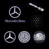 2pcs Car door welcome  Benz  light logo Emblem  AMG A C E GLC GLA GLE GLB Class W177 W205 W212 W213 X253 X156 W166 X247 OR5