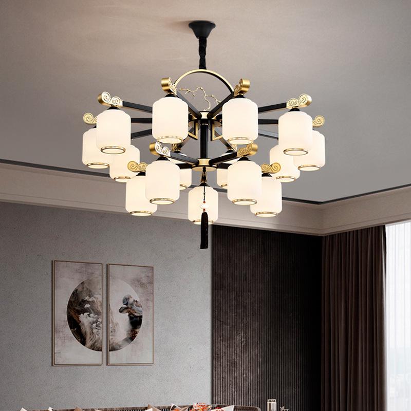 2024 Modern Chinese Style Chandelier for Living Room, Dining Room, or Bedroom - Simple and Elegant Atmosphere with Hotel-Quality Lighting