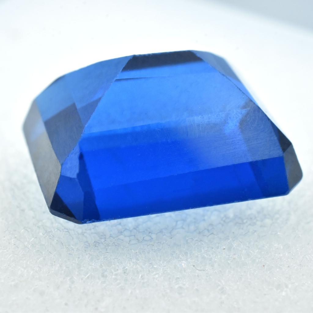 Natural Blue Tanzanite Loose Gemstone Emerald Cut 13.95 for Jewelry Making and Gem Collections