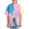 Kids Round Neck Printed Short Sleeved T-Shirt Casual And Comfortable Cotton Children's Top