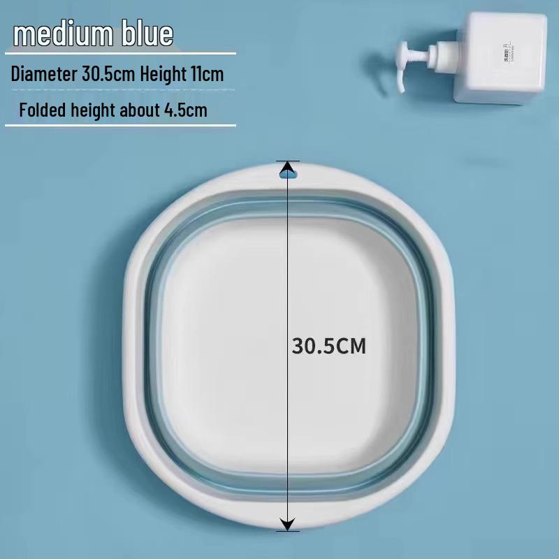 Foldable Plastic Washbasin for Dorms - Portable & Space-Saving Basin, Newcomer Discount 5 Yuan