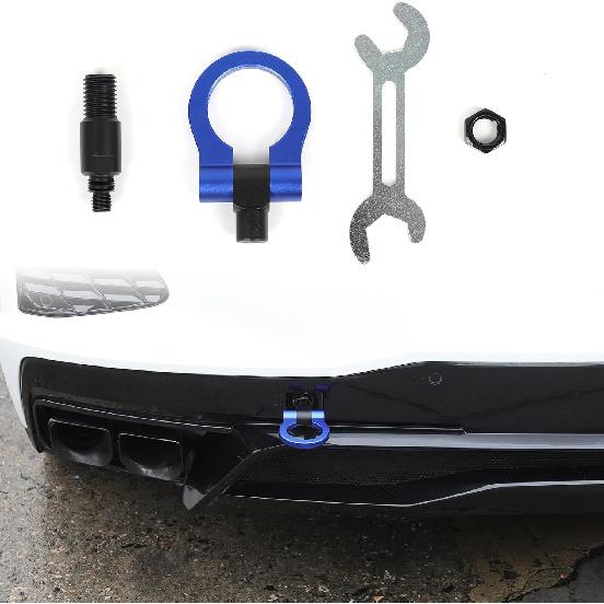 Daeiclru Rear Tow Towing Hook Compatible with Chevrolet Corvette C8 2020-2025, Rear Bumper Trailer Ring Tail Towing Tow Hook Trailer Hitch