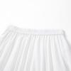 Elegant White Lace High-Waist Tiered Midi Skirt