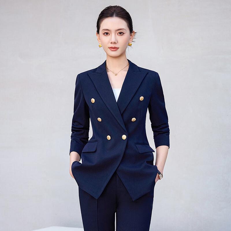 Women's Double-Breasted Suit Set