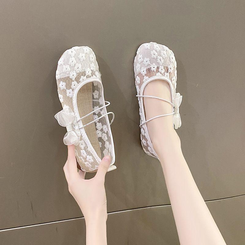Mary Jane Sandals Women's 2025 Summer New with Skirt Thin Xiaoxiangfeng Fisherman Shoes Lace Old Beijing Cloth Shoes