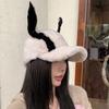 Fashion Dog Ear Baseball Hat for Adult Unisex Furry Plush Baseball Hat for Outdoor Activity Winter Wear Hiphop Hat