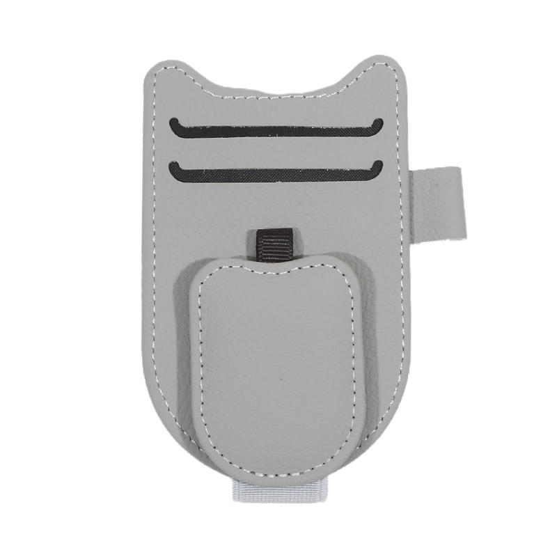Car Sun Visor Glasses Holder Magnetic Sunglasses Clip Card Holder Storage Bag Scratch-Free Universal Eyeglasses Clip